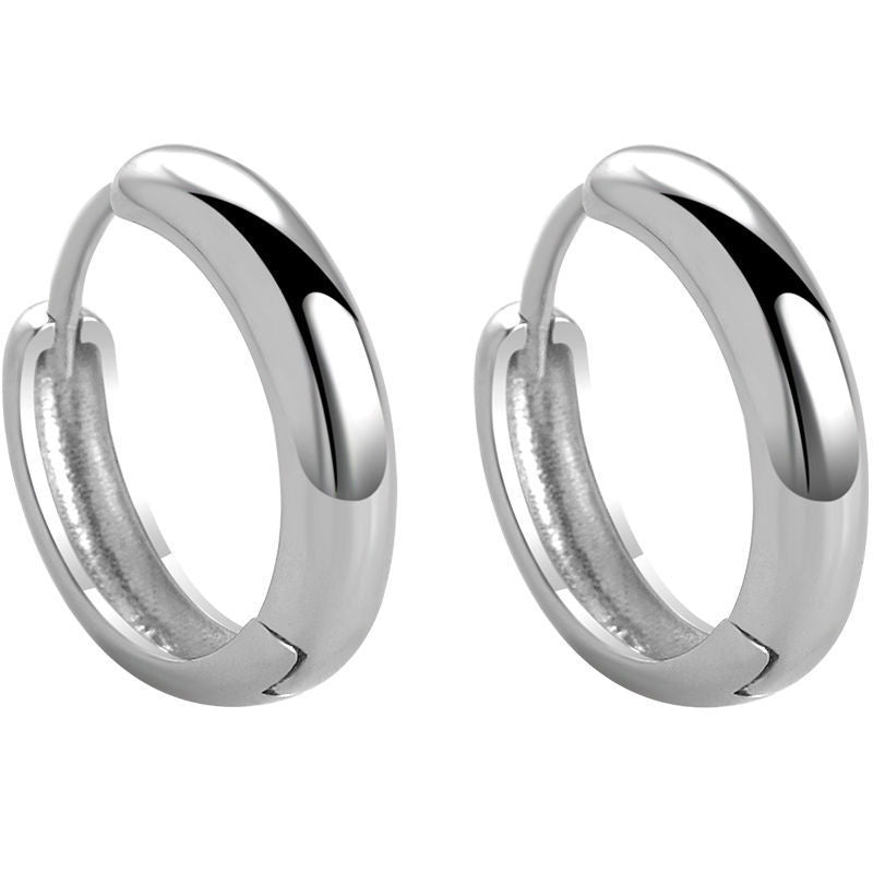 Essential Silver Hoops Salty Alpha