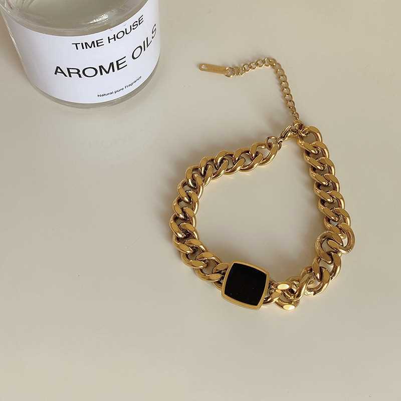 Classic Golden Black Bracelet | Salty