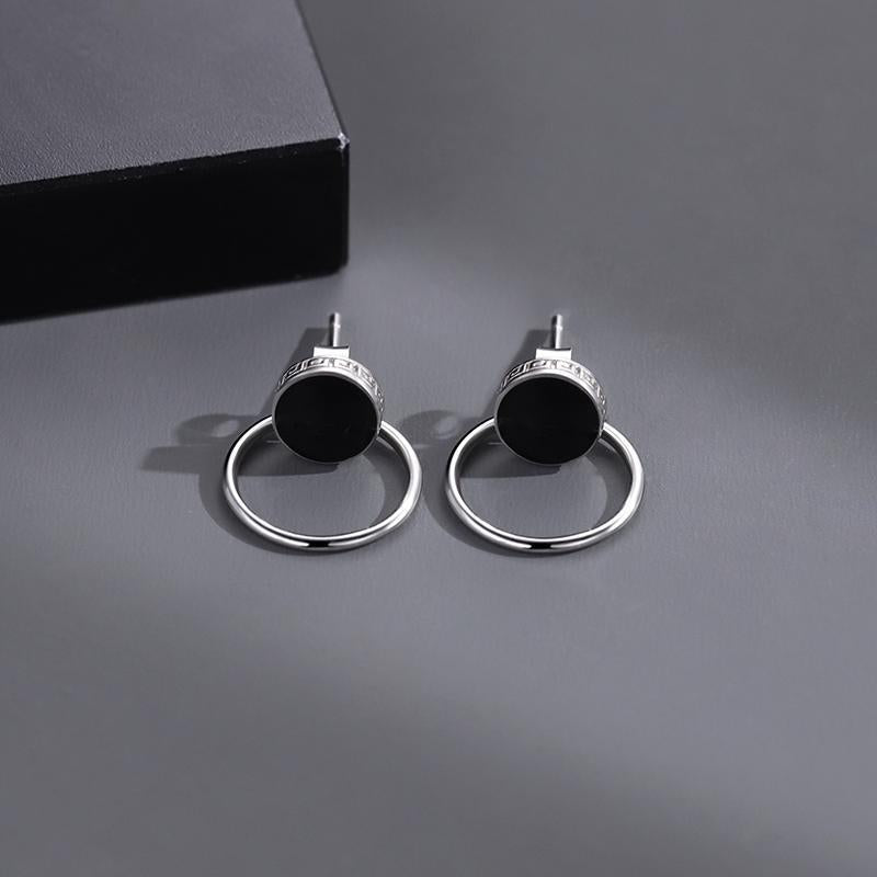 Modern Style Black Hoops | Salty