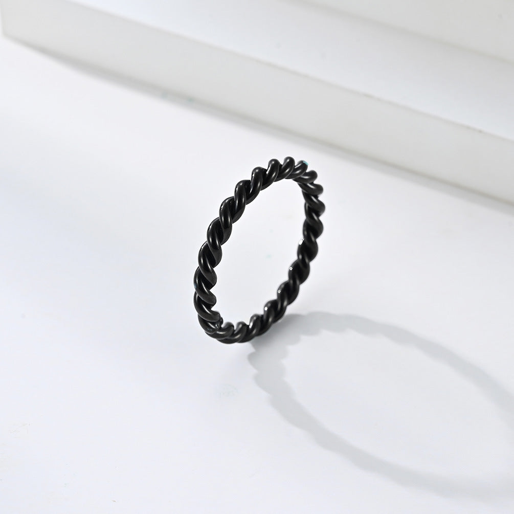 Twisted Minimal Band - Black | Salty
