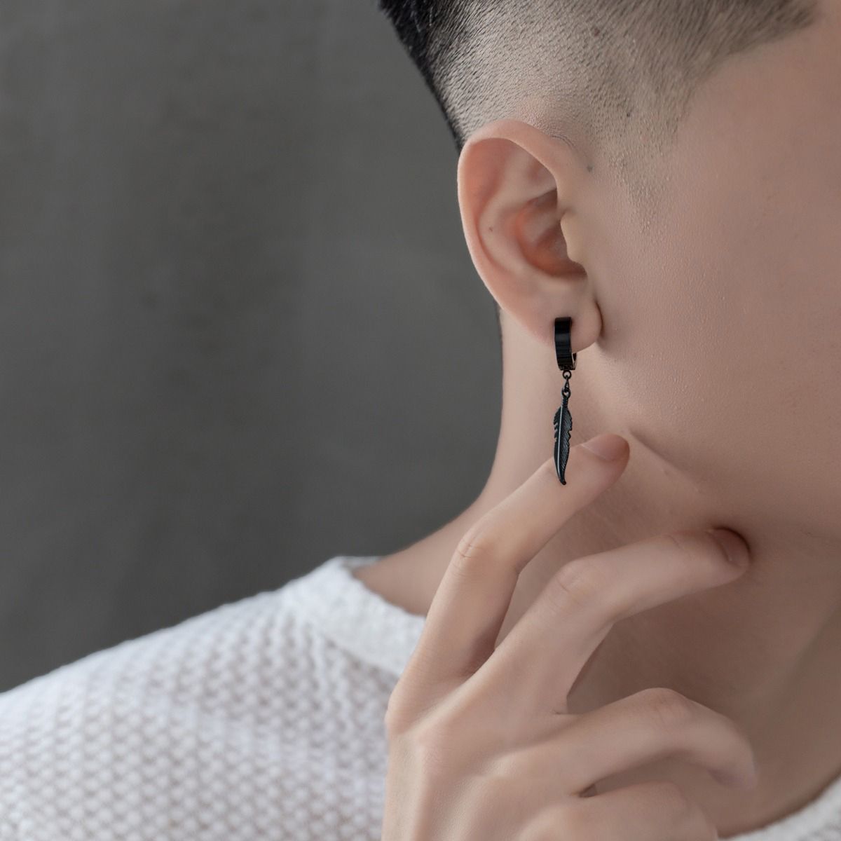 Black Feather Dangles | Salty
