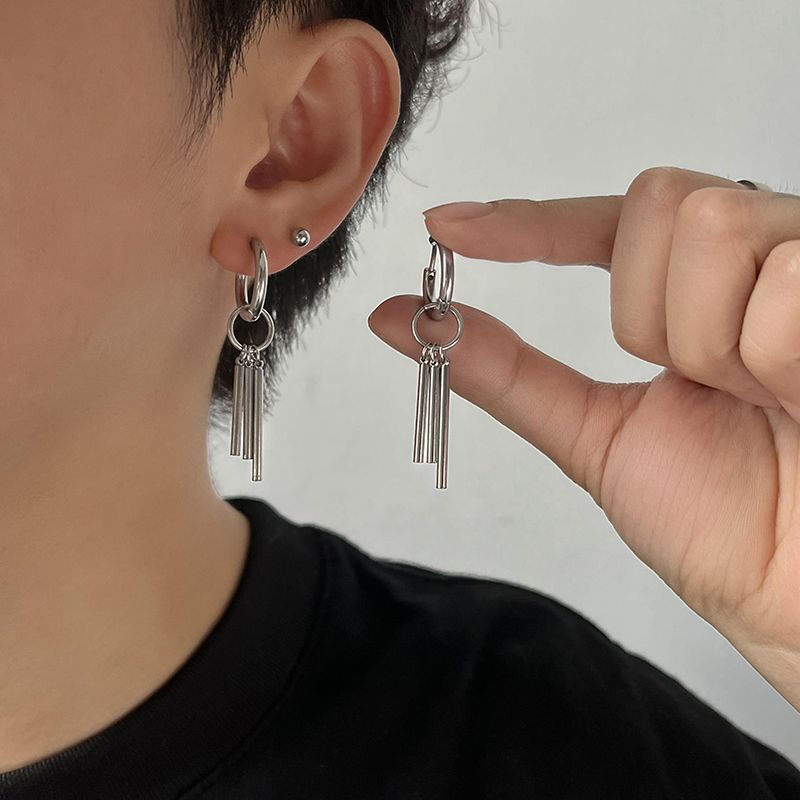 Stark Silver Long Earrings | Salty
