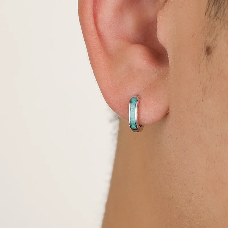 Sky Silver Hoop | Salty