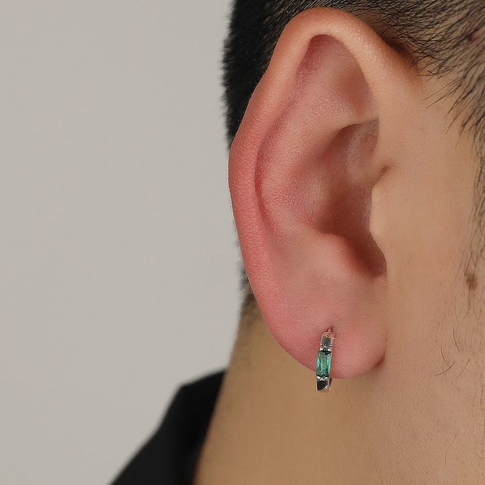 Classic Round Emerald Earrings | Salty