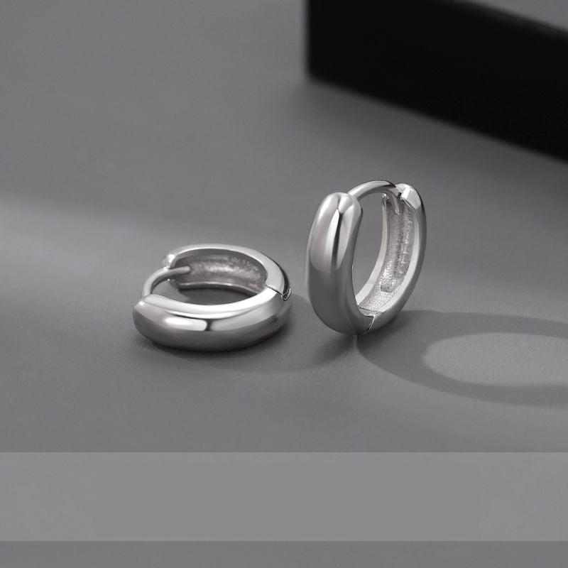 Essential Silver Hoops Salty Alpha