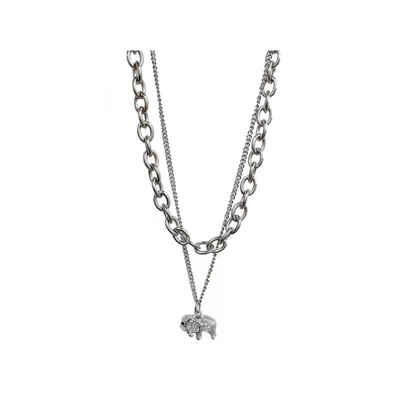 Layered Silver Embrace Necklace | Salty