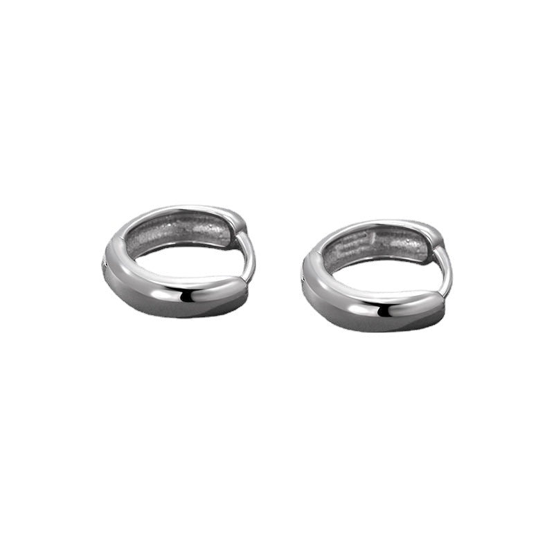 Essential Silver Hoops Salty Alpha