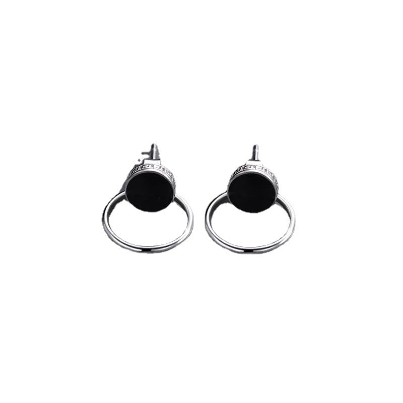 Modern Style Black Hoops | Salty