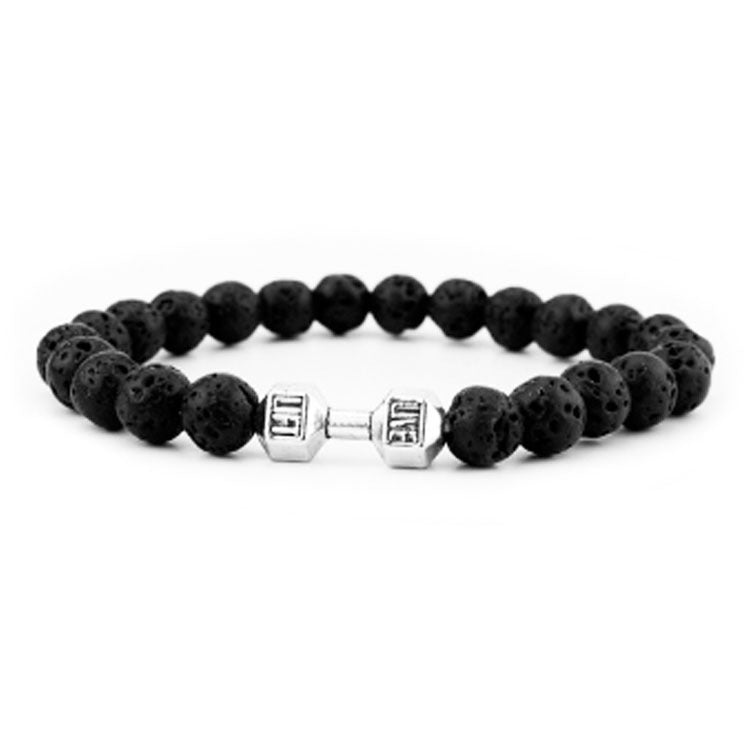 Strength Beaded Stone Band - Silver | Salty