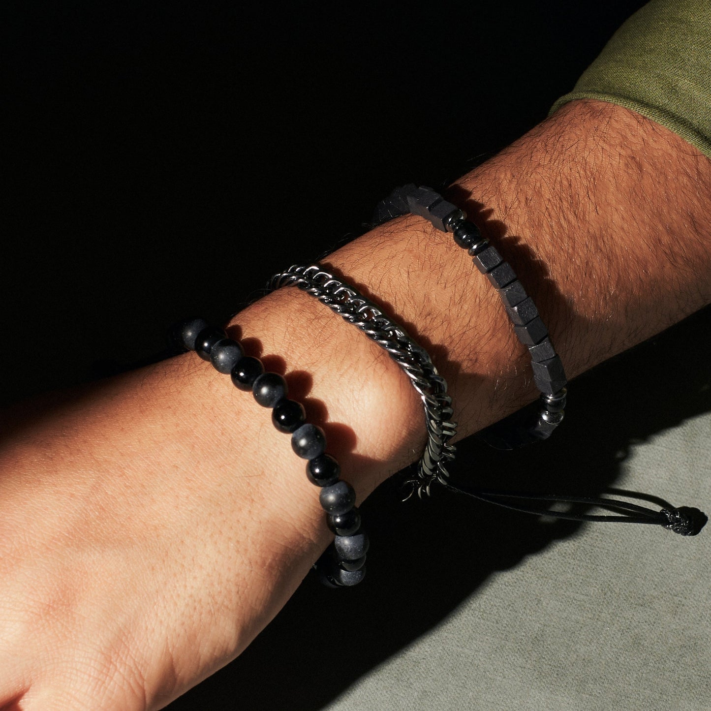 Set of 3 Power Beaded Bracelet | Salty