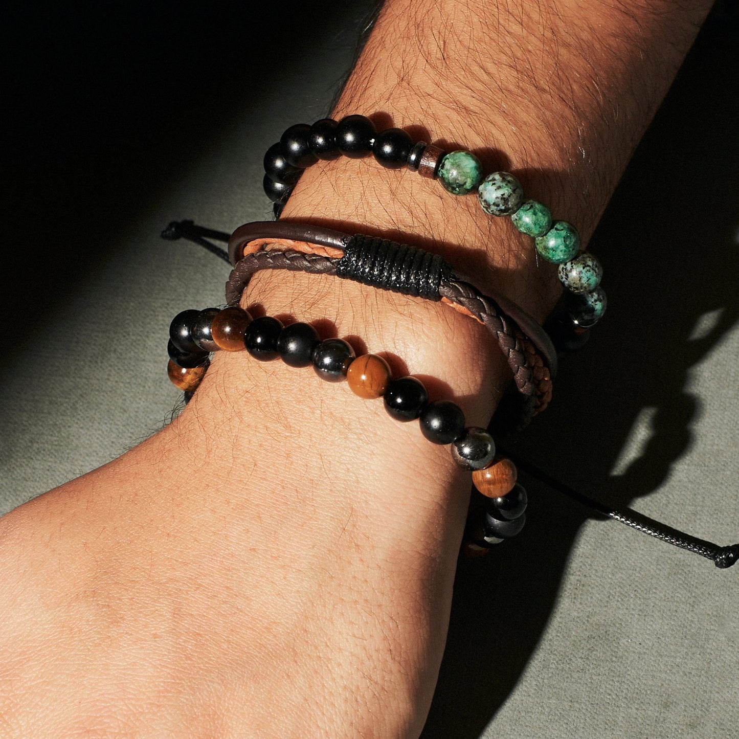 Set of 3 Blood stone Bracelets | Salty
