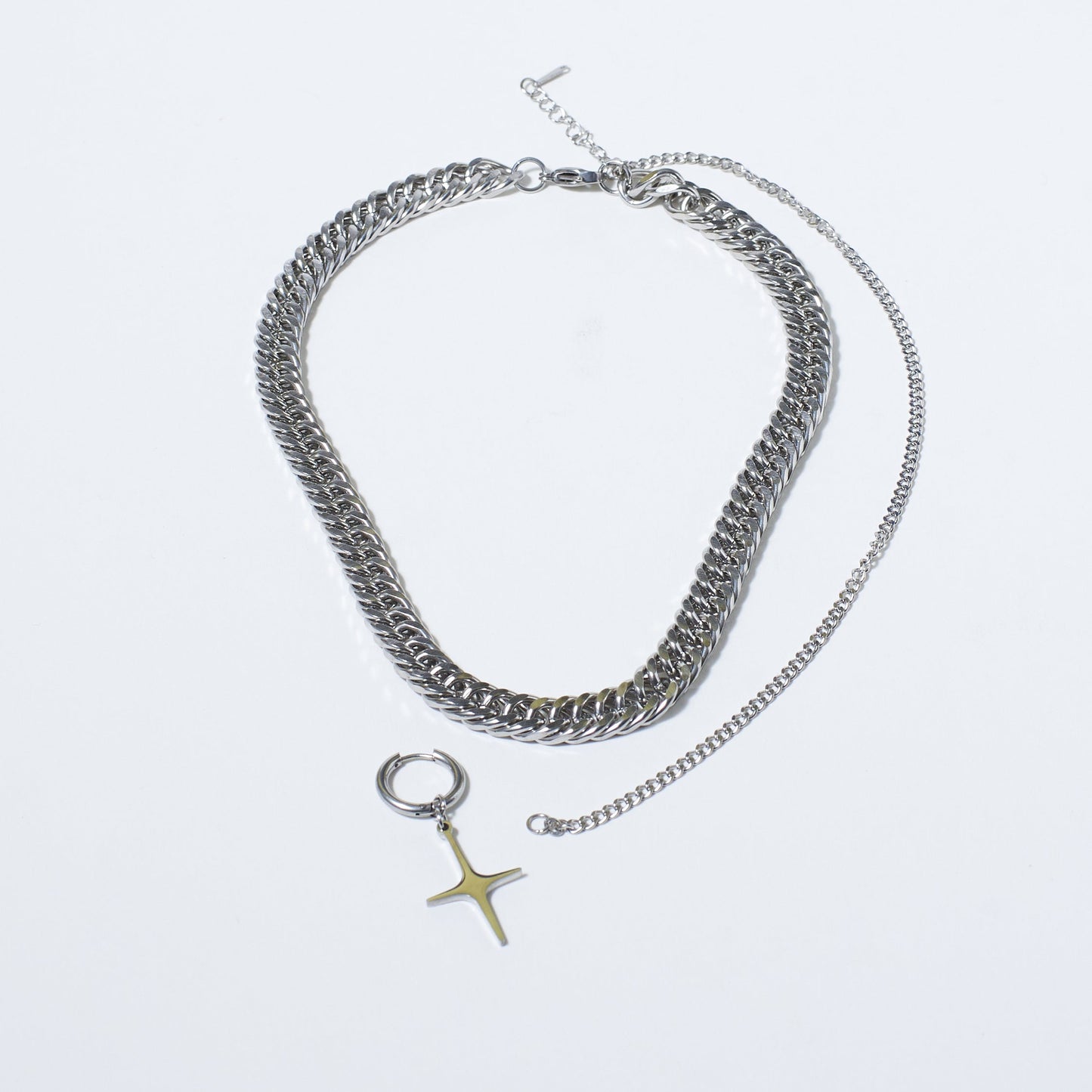 2 in 1 Starstruck Silver Necklace and Earring Salty Alpha