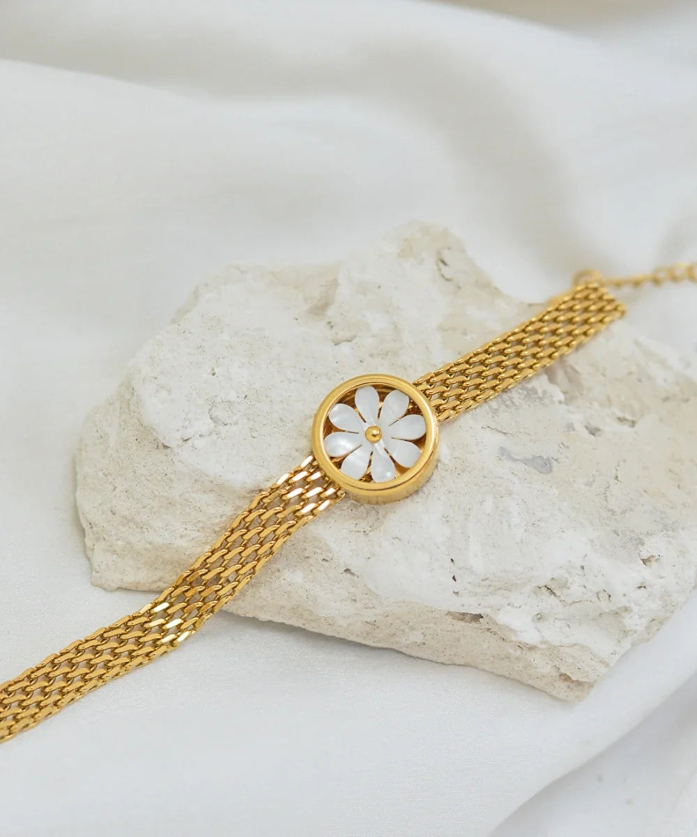 Quaint Flora Gold Bracelet