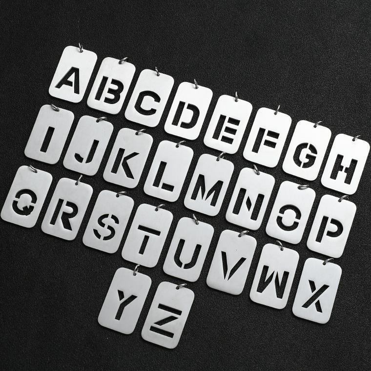 Dainty Alphabet Pendants Salty Alpha
