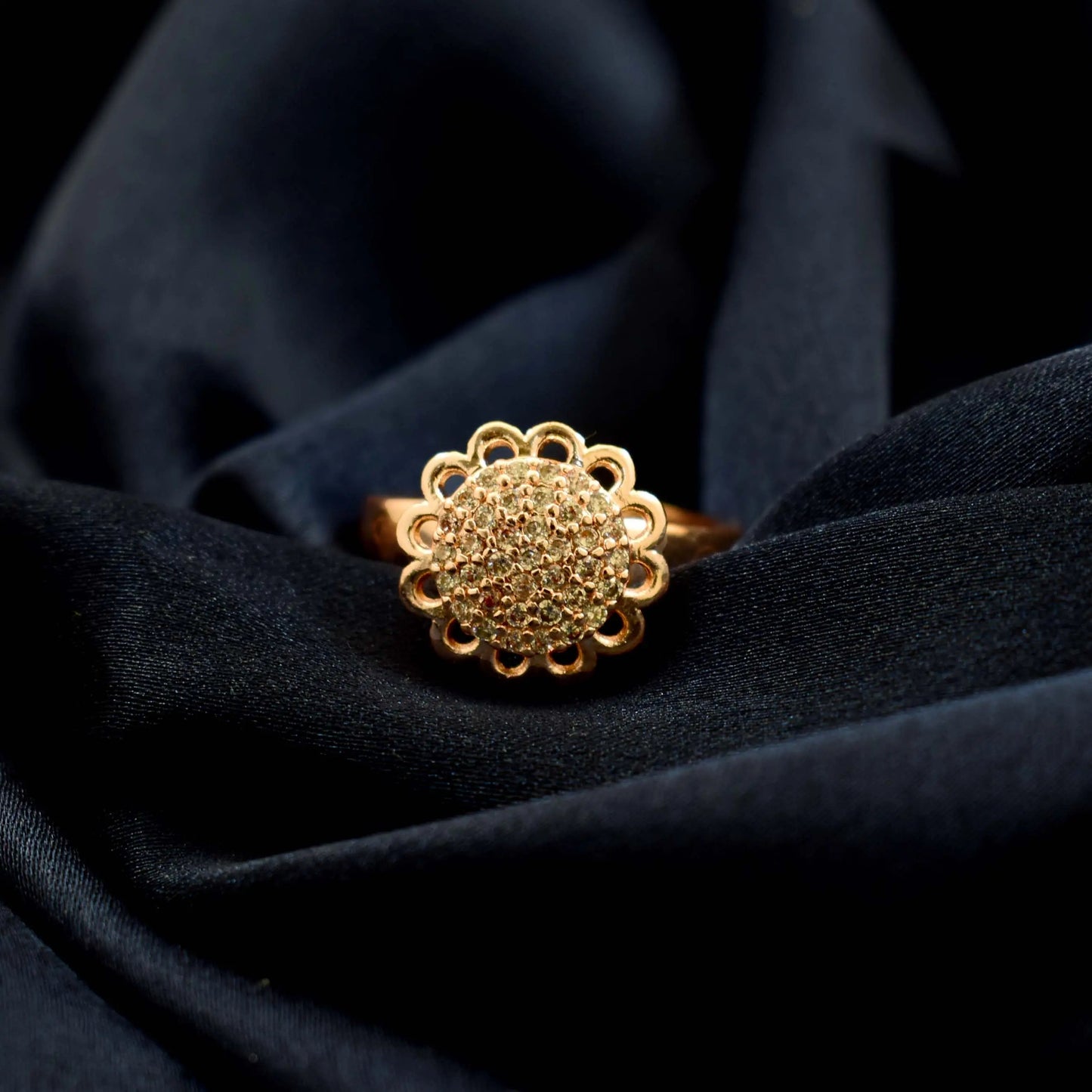 Angelica Spinner Ring - Rose Gold