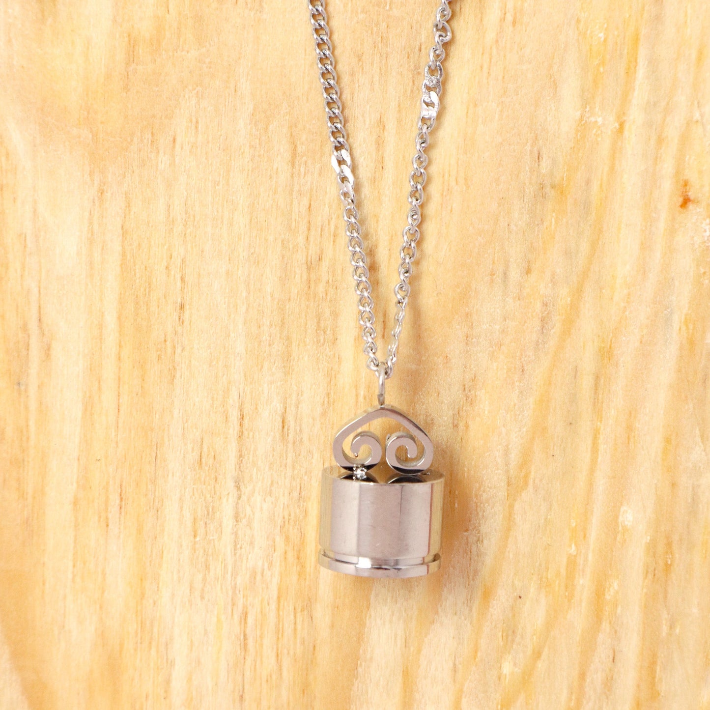 Antique Silver Lock Necklace