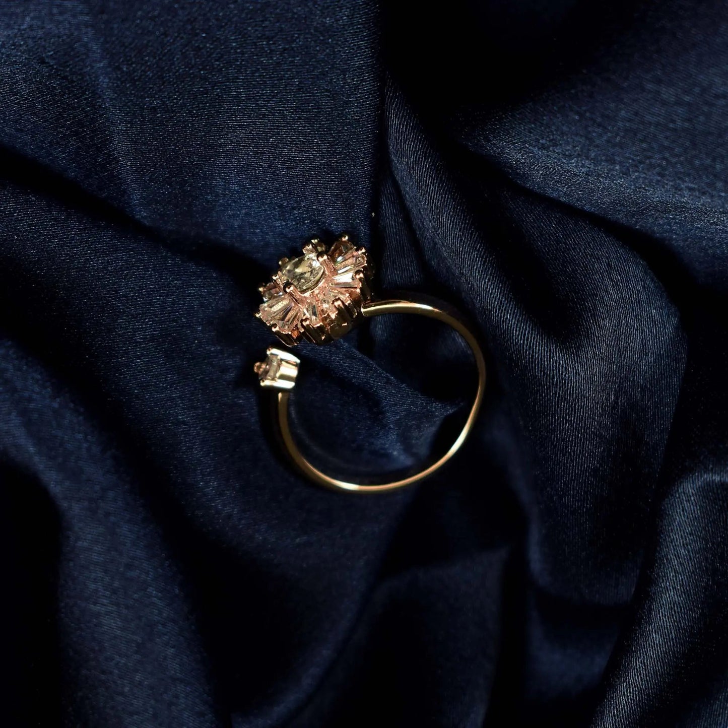 Aster Spinner Ring - Rose Gold