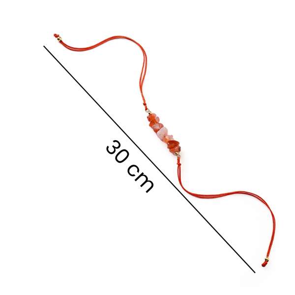 Tangerine Quartz Passion Rakhi