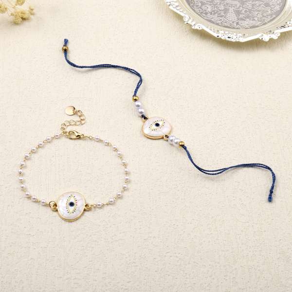 Celestial Circle Rakhi for Bhaiya and Bhabhi