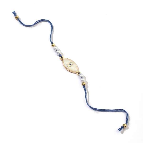 Evil Eye Pearl Talisman Rakhi