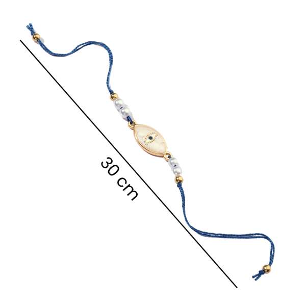 Evil Eye Pearl Talisman Rakhi