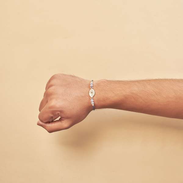 Evil Eye Pearl Talisman Rakhi