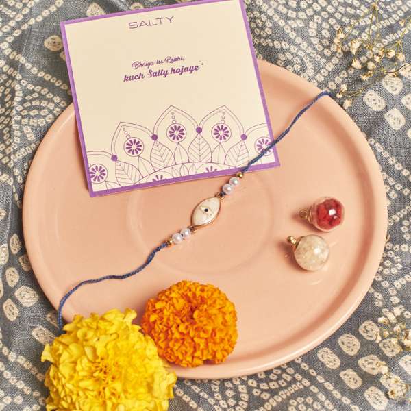 Evil Eye Pearl Talisman Rakhi
