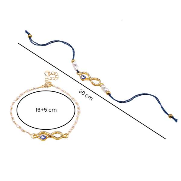 Infinity Evil Eye Rakhi for Bhaiya and Bhabhi