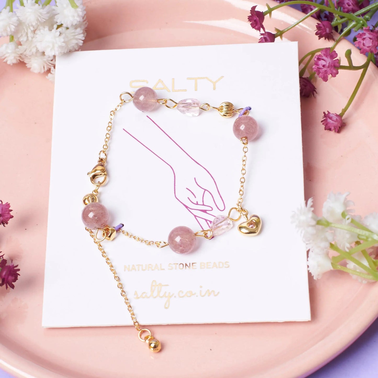 Beloved Pink Beaded Band | Salty