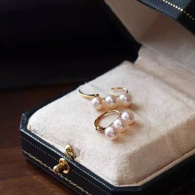 Big Pearl Clip On Boho Earrings | Salty