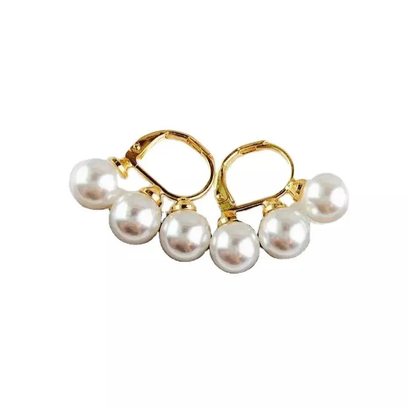 Big Pearl Clip On Boho Earrings | Salty