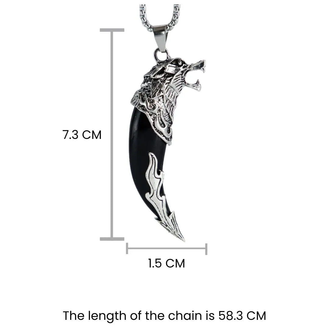 Black Lion Teeth Locket | Salty