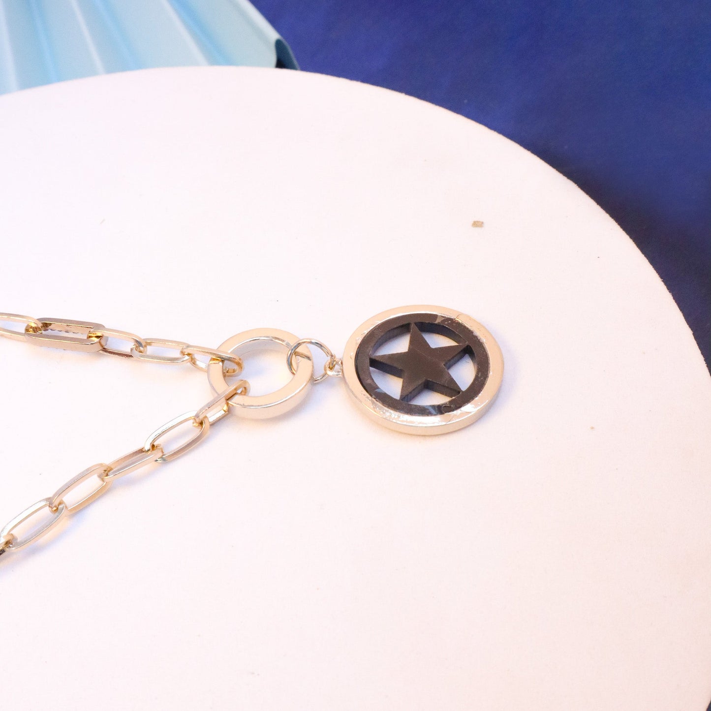 Black Star Chained Necklace