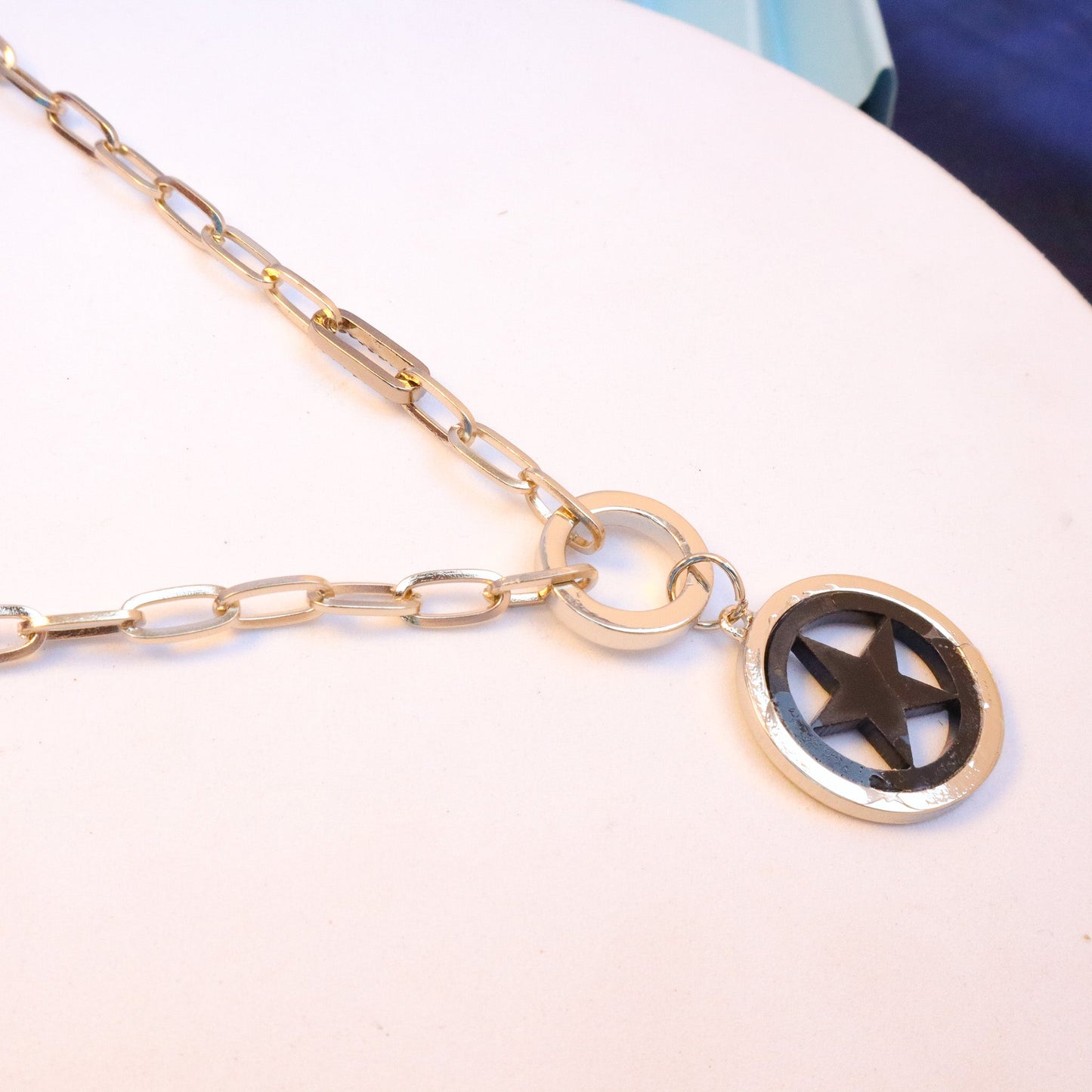Black Star Chained Necklace