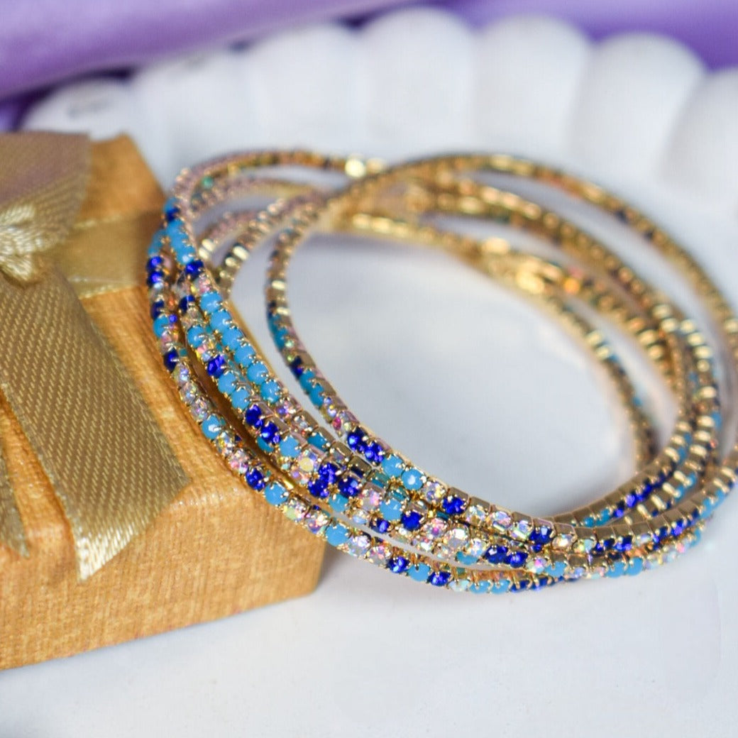 Bloom Bling Stretchable Bands (Set of 5) Salty