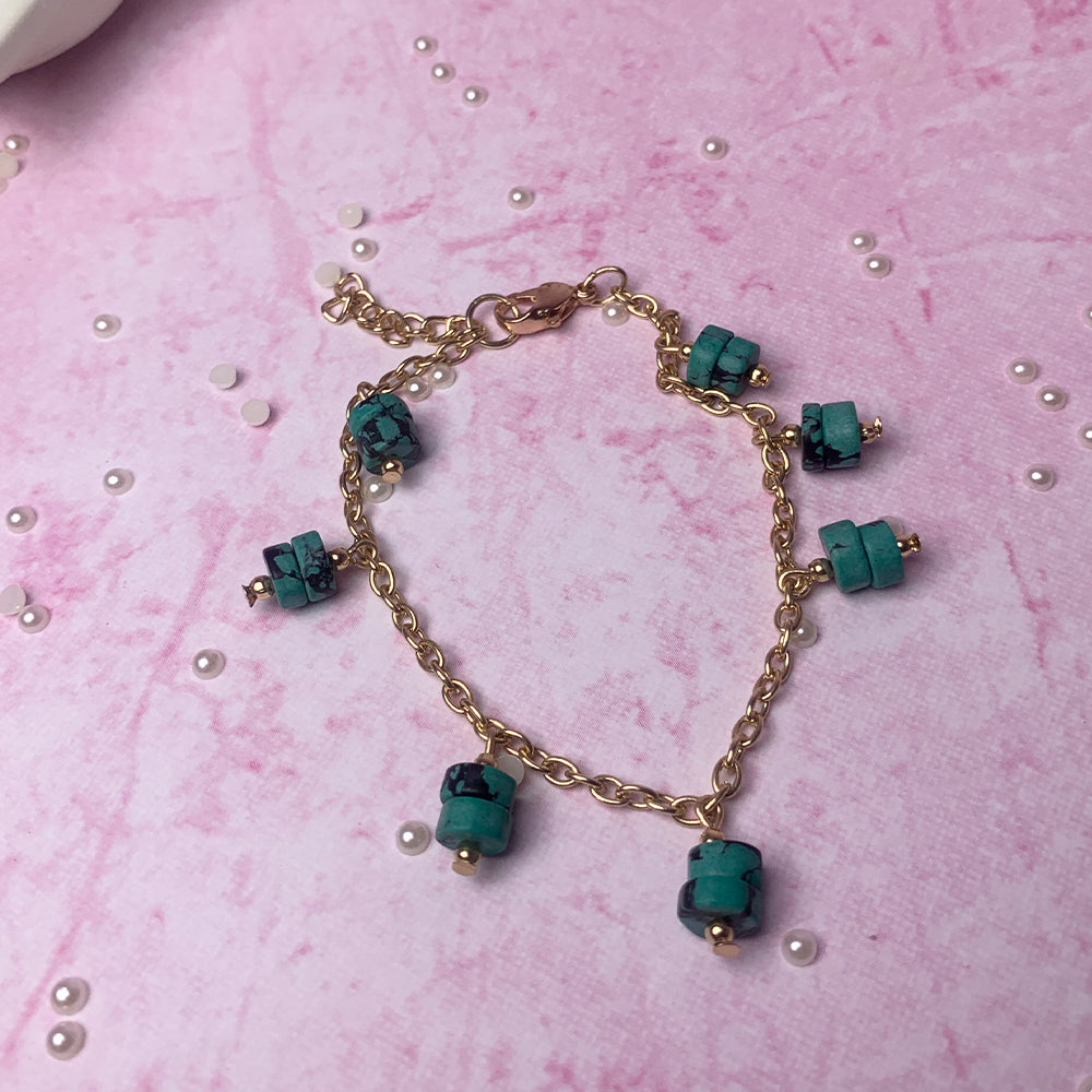 Blue Lagoon Tassel Bracelet Salty
