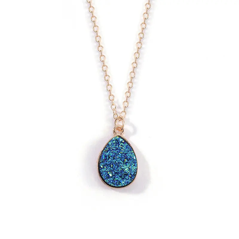 Blue Sapphire Charm Necklace