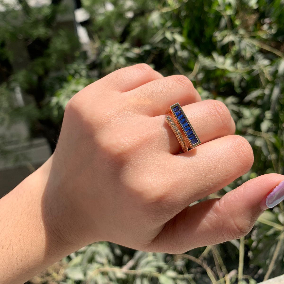 Blue Topaz Cocktail Ring