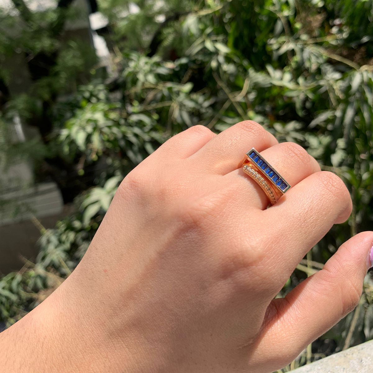 Blue Topaz Cocktail Ring