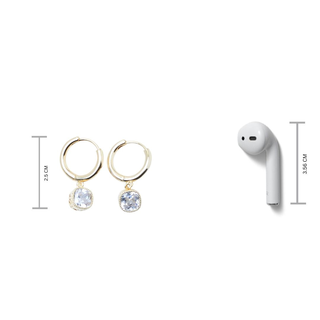 Blush Diamond Earrings Salty