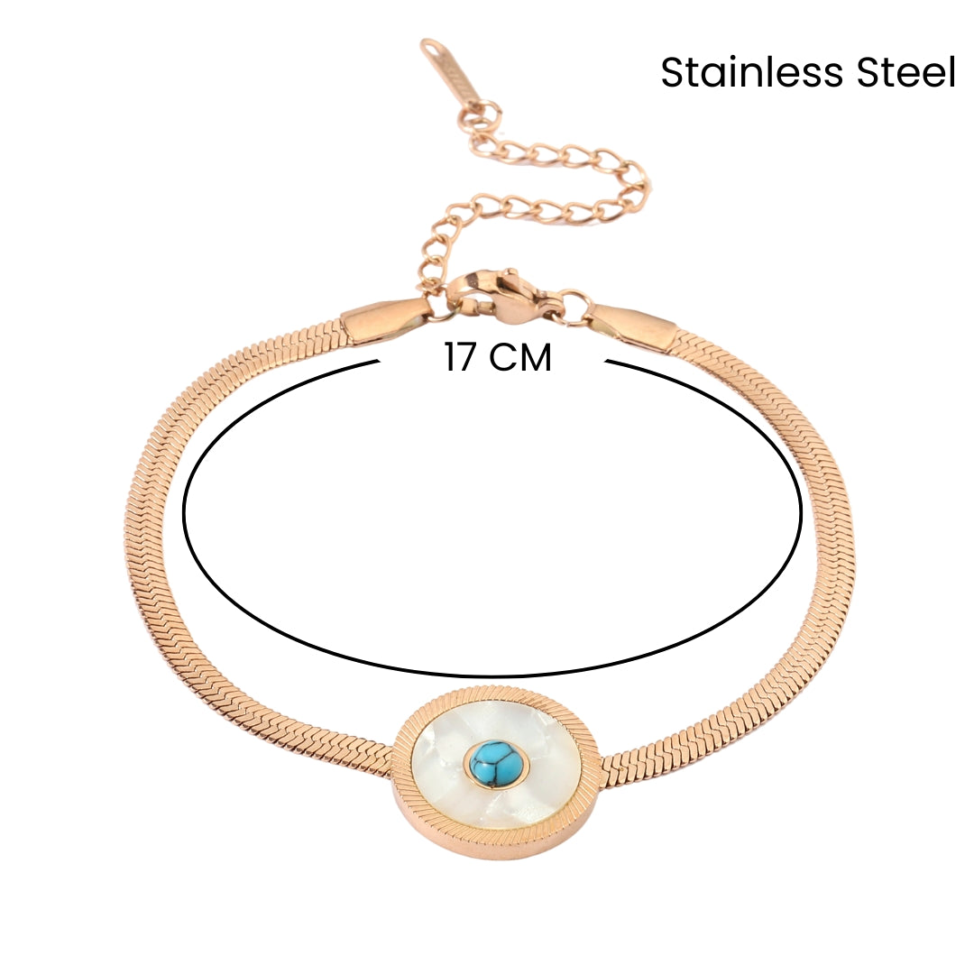 Eye of Protection Rose Gold Bracelet