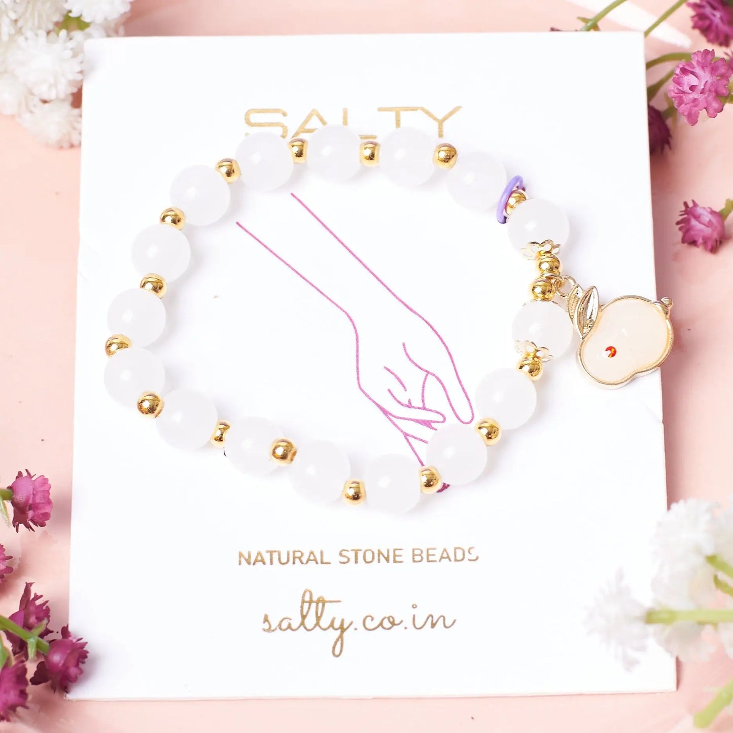 Bunny Luster Beaded Band | Salty