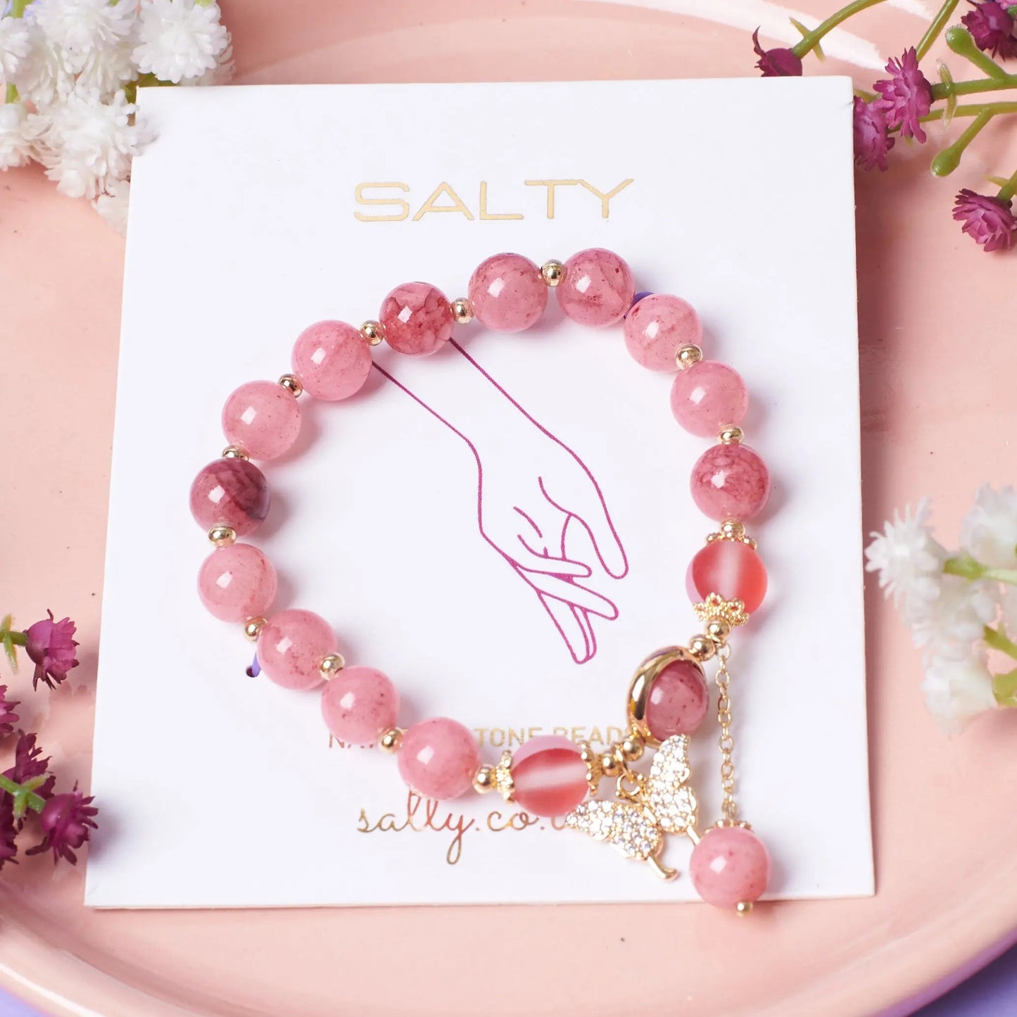 Butterfly Kissed Beaded Band | Salty