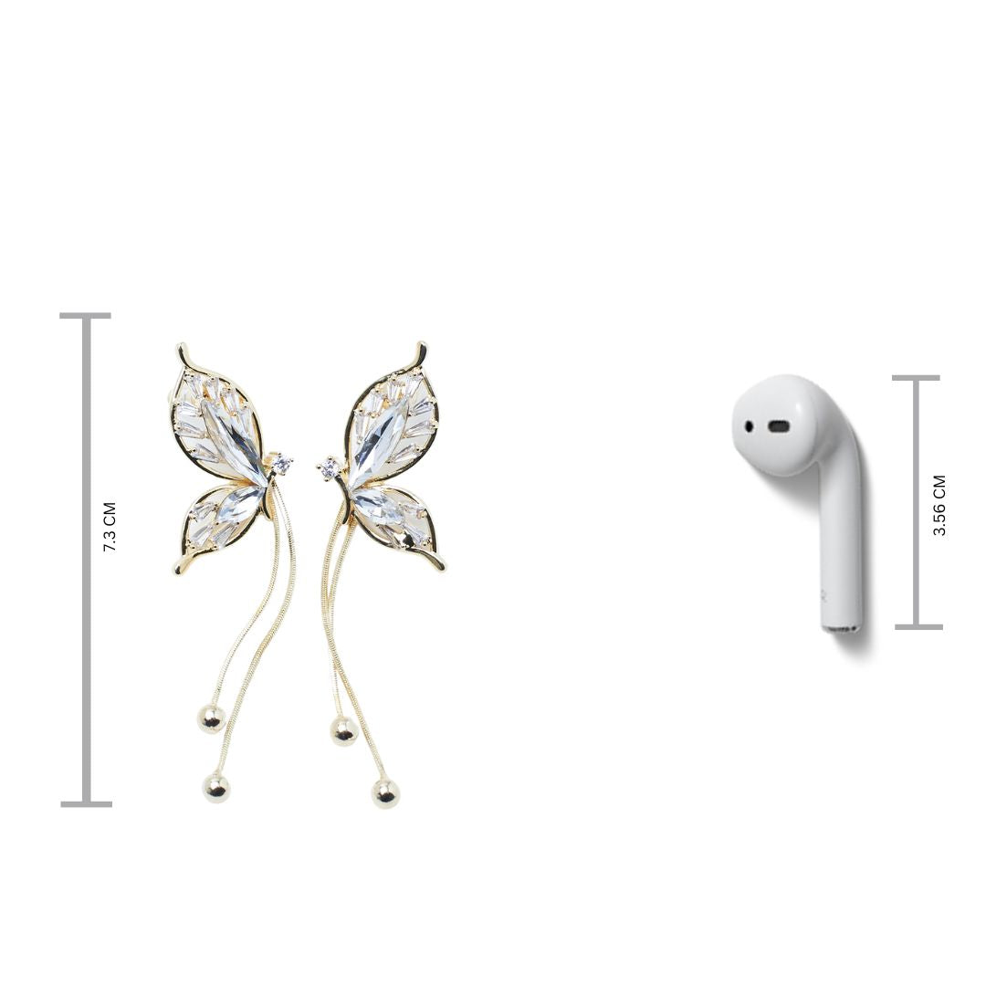 Butterfly Ballet Tassel Earrings Salty