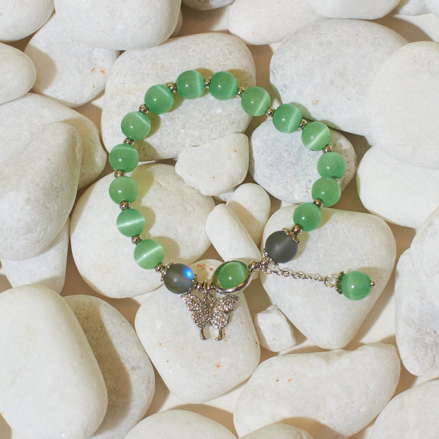 Celestial Butterfly Beaded Band Salty