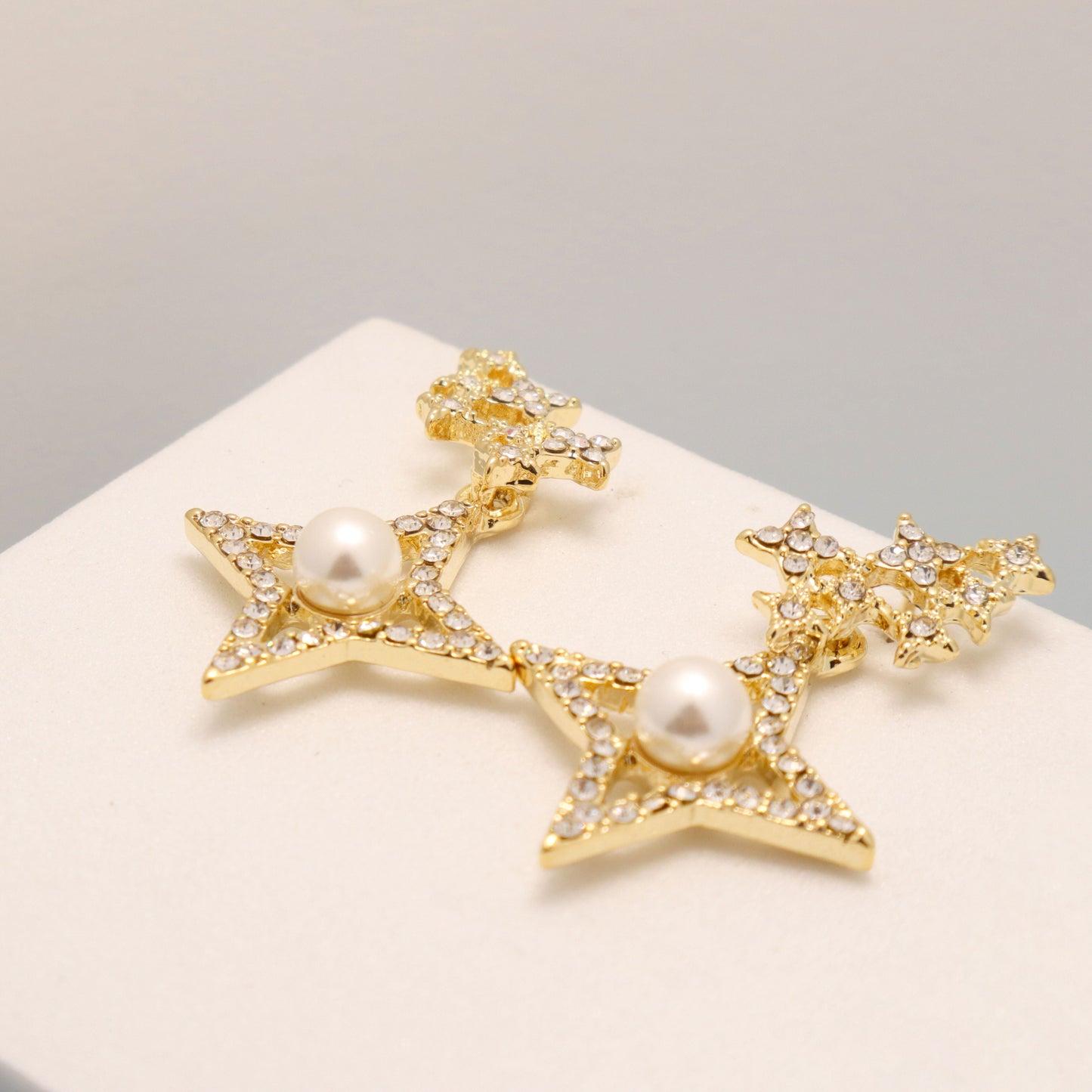 Celestial Stars Pearl Earrings
