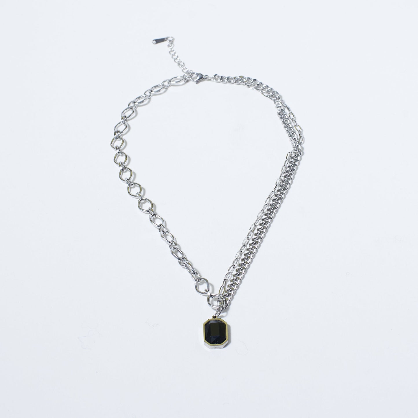 Charcoal Chic Silver Chain Salty Alpha