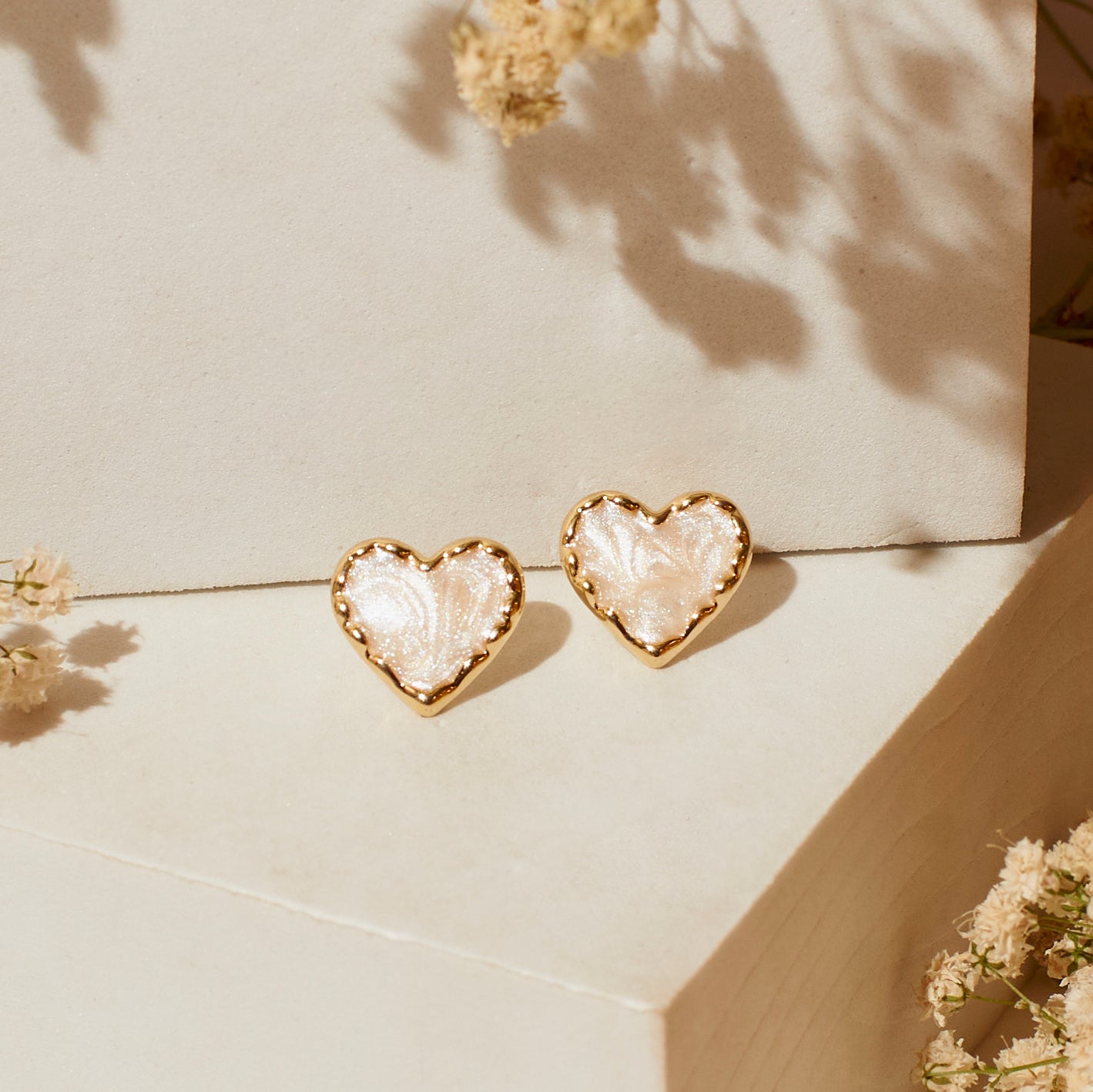 Cherished Heart Earrings Salty