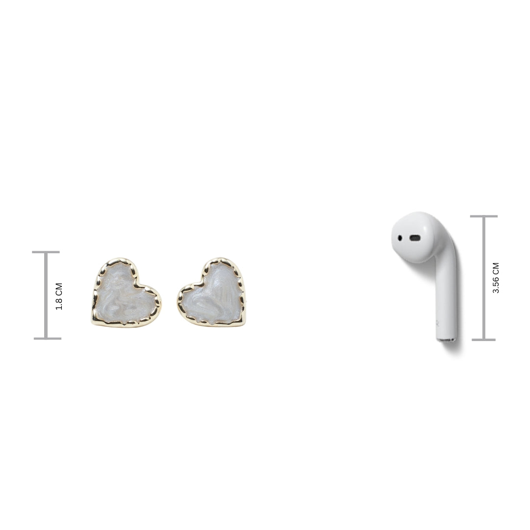 Cherished Heart Earrings Salty