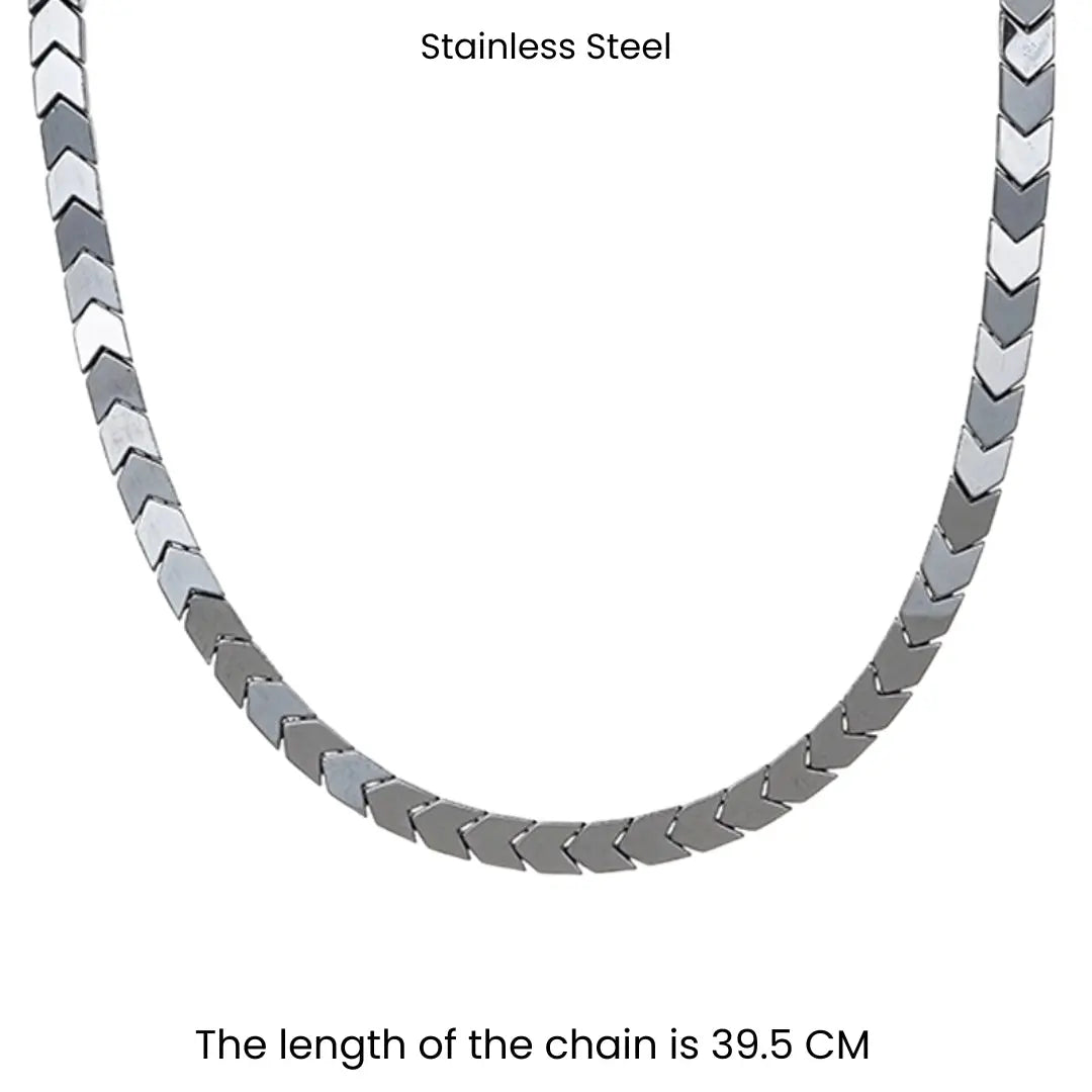 Chevron Silver Chain | Salty